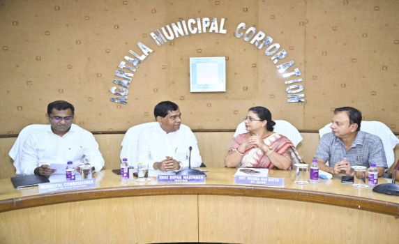 Agartala Municipal Corporation holds meeting on Sharad Samman.